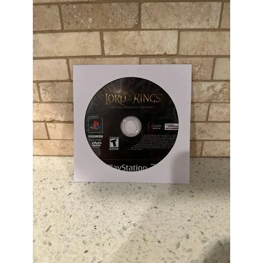 Lord Of The Rings Fellowship Of The Ring Sony Playstation 2 PS2 Game Disc Only
